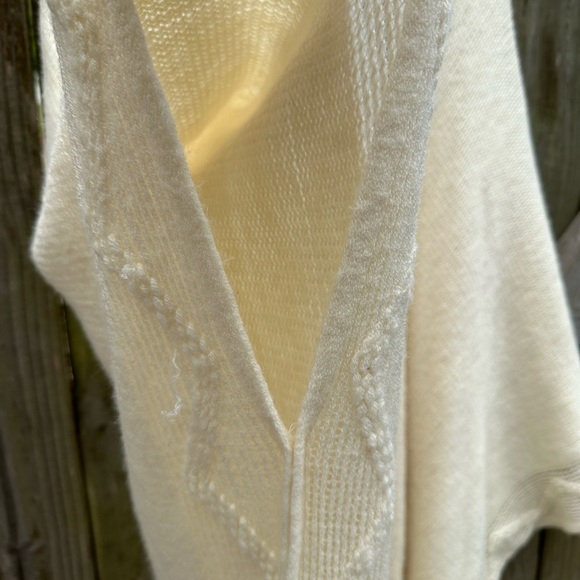 Do Everything in Love Boho Crocheted Knit Fringe Trim Kimono Cardigan Sweater - Picture 8 of 16